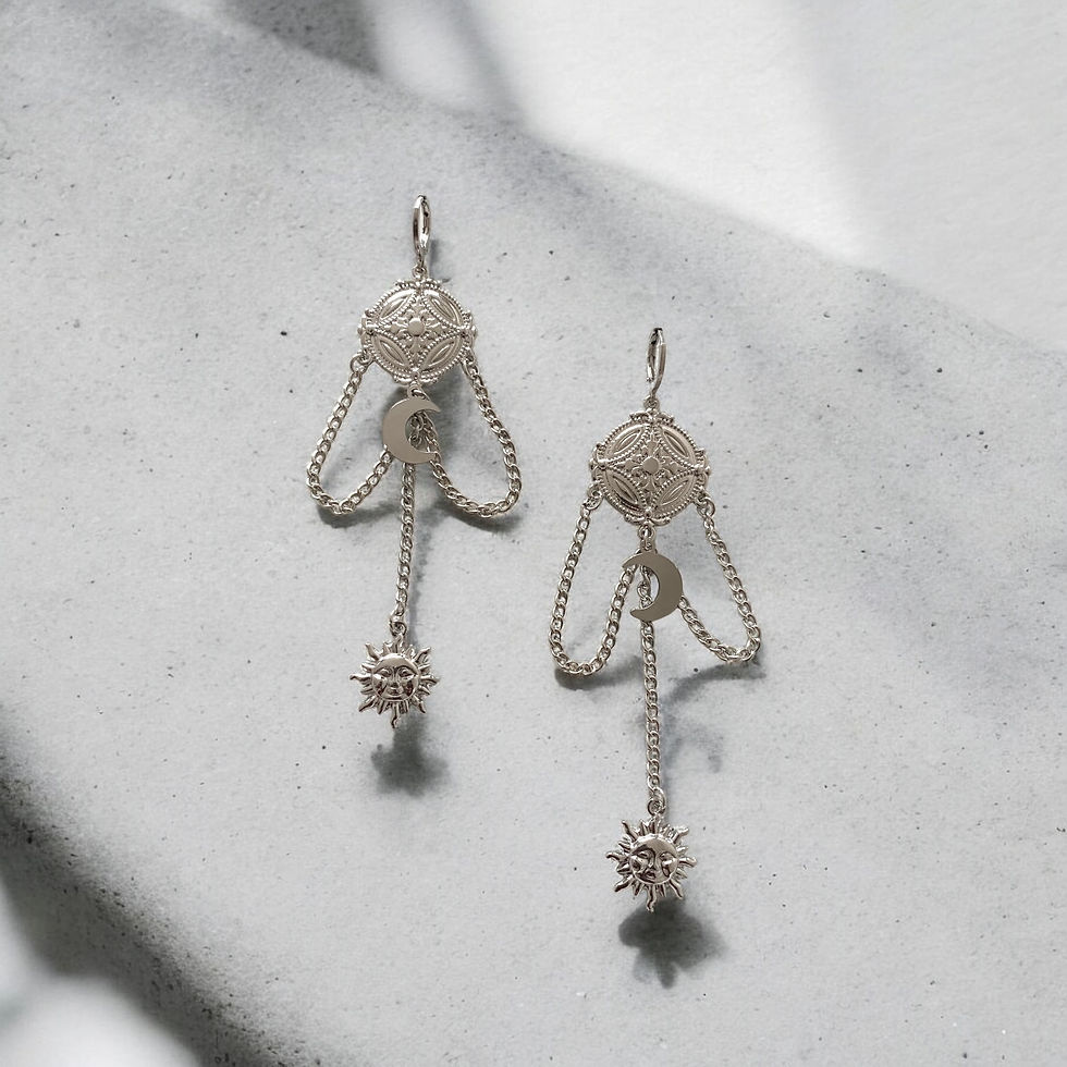 Thumbnail: Sun and moon earrings