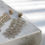 Thumbnail: Crystal feather statement earrings silver