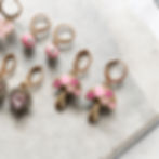 Huggie charm earrings