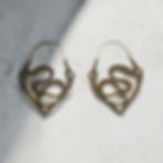 Miniature : Snake hoop earrings