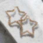 Large statement star hoop earrings