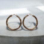 Thick hoop earrings