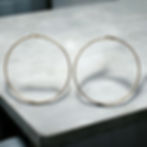 Stainless steel hoop earrings gold