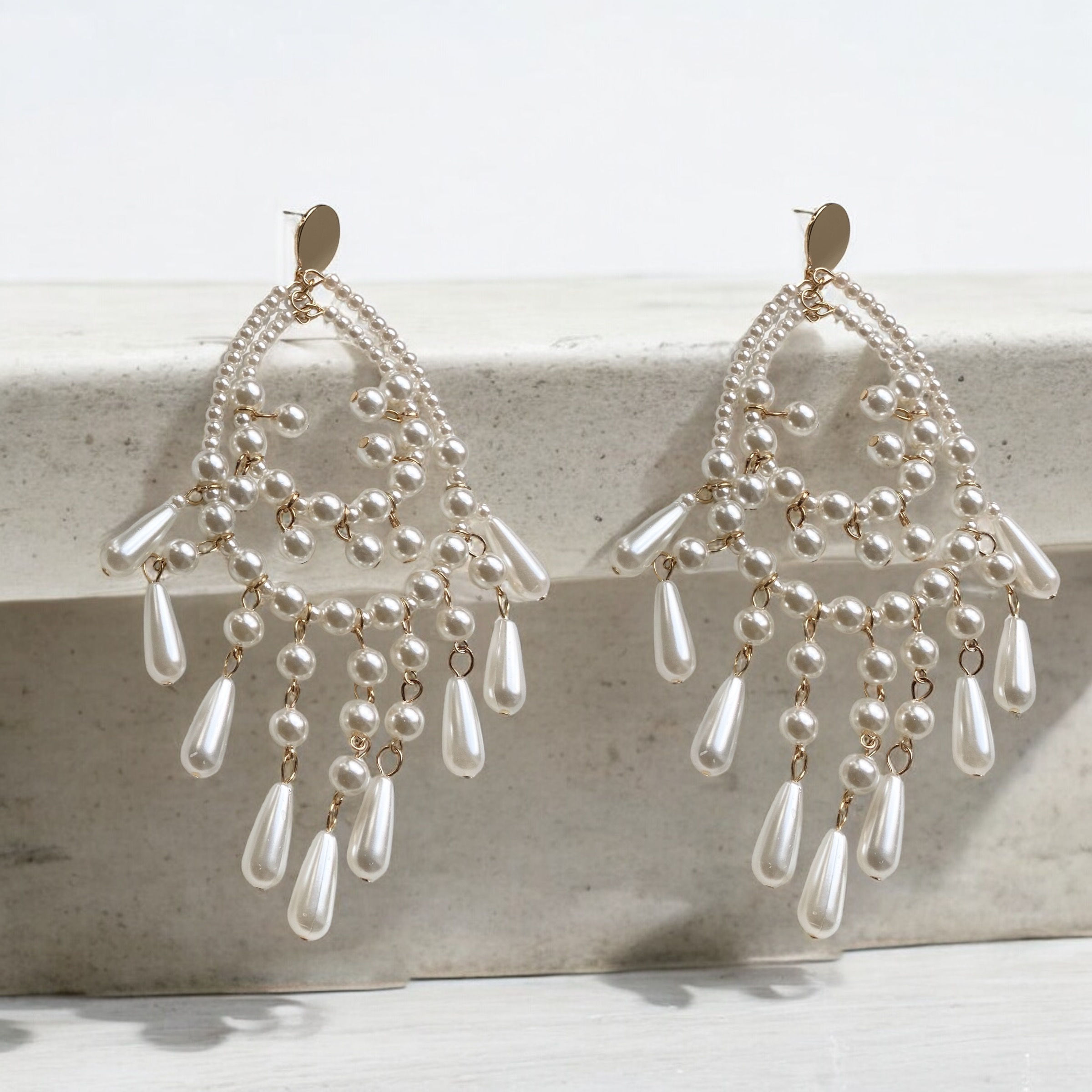 Large Pearl statement earrings