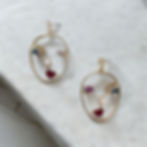 Miniature : Abstract face earrings