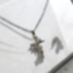 Miniatura: Rose and cross necklace