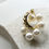 Thumbnail: Pearl earrings gold