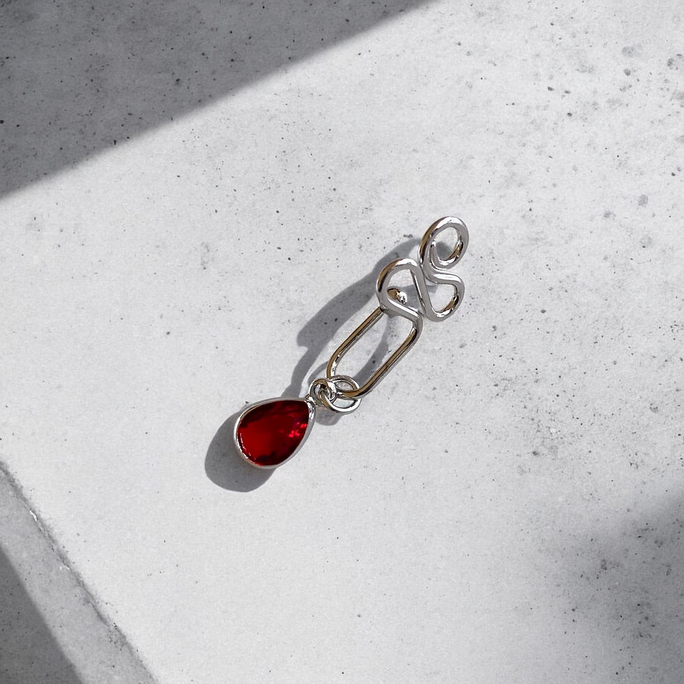 Jewel faux nose ring