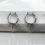 Miniatura: Drip hoop earrings silver