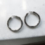 Thumbnail: Thick hoop earrings