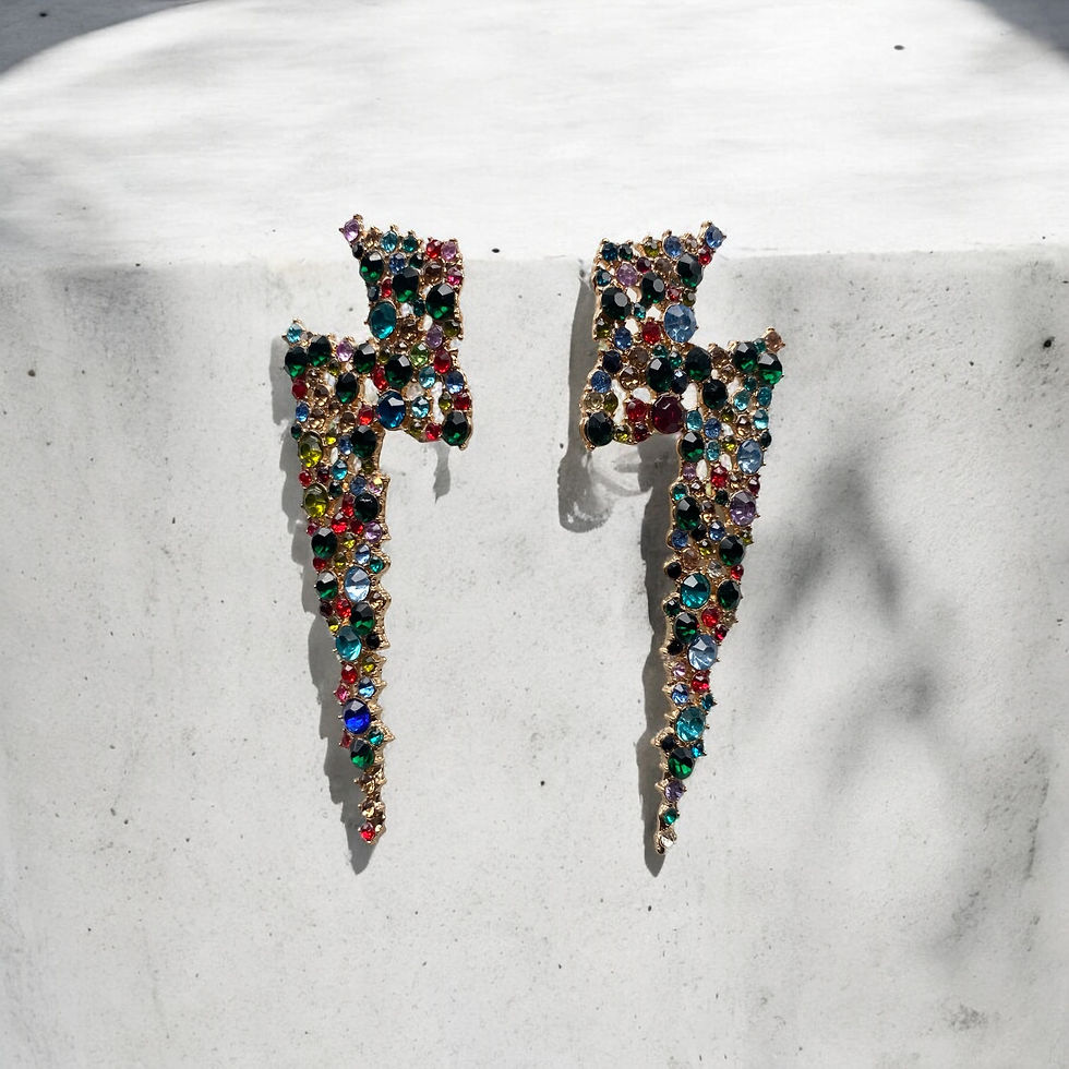 Lightning bolt earrings
