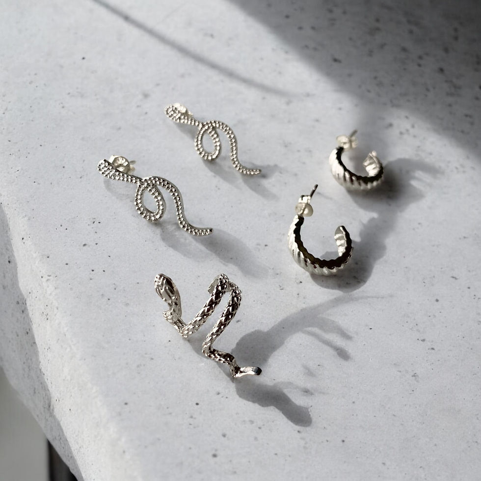 Snake earrings