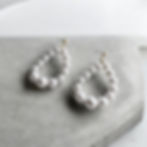 Pearl statement earrings