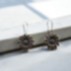 Flower earrings silver