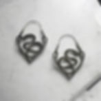 Snake hoop earrings