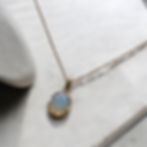 Moonstone necklace gold