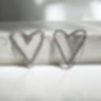 Large  statement heart earrings