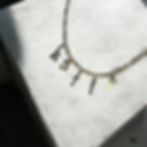 Thumbnail: Gothic name necklace