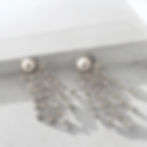 Statement Crystal pearl earrings