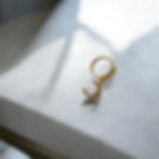 Moon nose ring gold