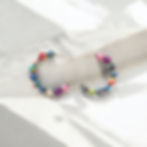 Bead hoop earrings
