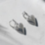 Heart hoop earrings