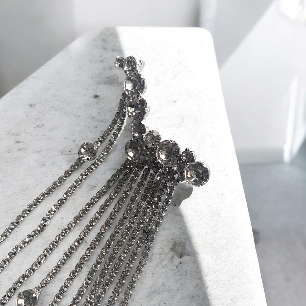 Miniaturbild: Statement Crystal fringed ear cuffs