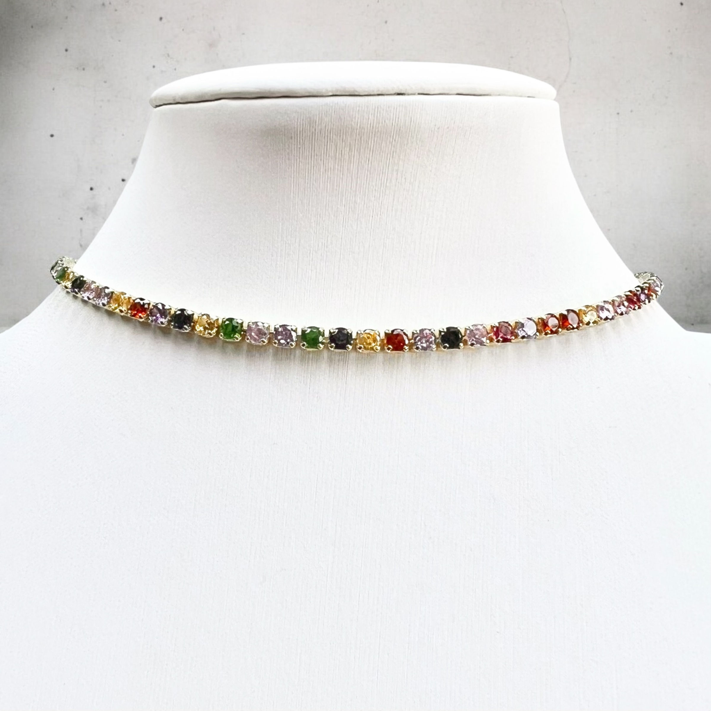 Tennis choker necklace