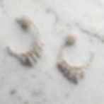 Statement pearl and bead earrings