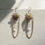 Thumbnail: Clear quartz Sun earrings gold