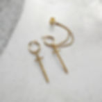 Miniatura: Iman (Premium) - Gothic Sword And Chain Ear Cuff Earrings