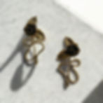 Miniaturbild: Rose and snake earrings