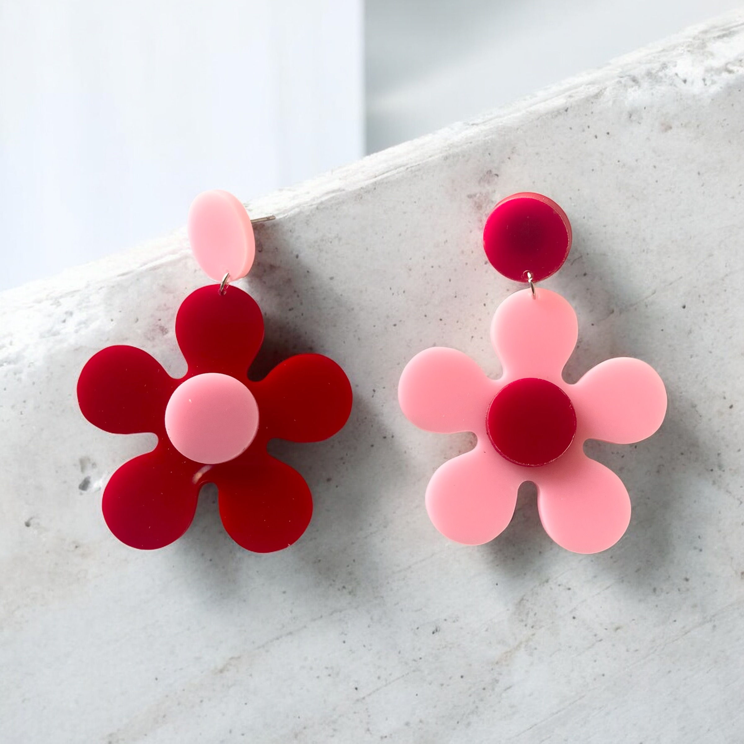 Retro flower earrings