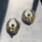 Gothic Angel hoop earrings