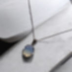 Moonstone necklace silver