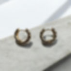 Tribal Huggie hoop earrings