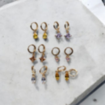 Gold Huggie earrings