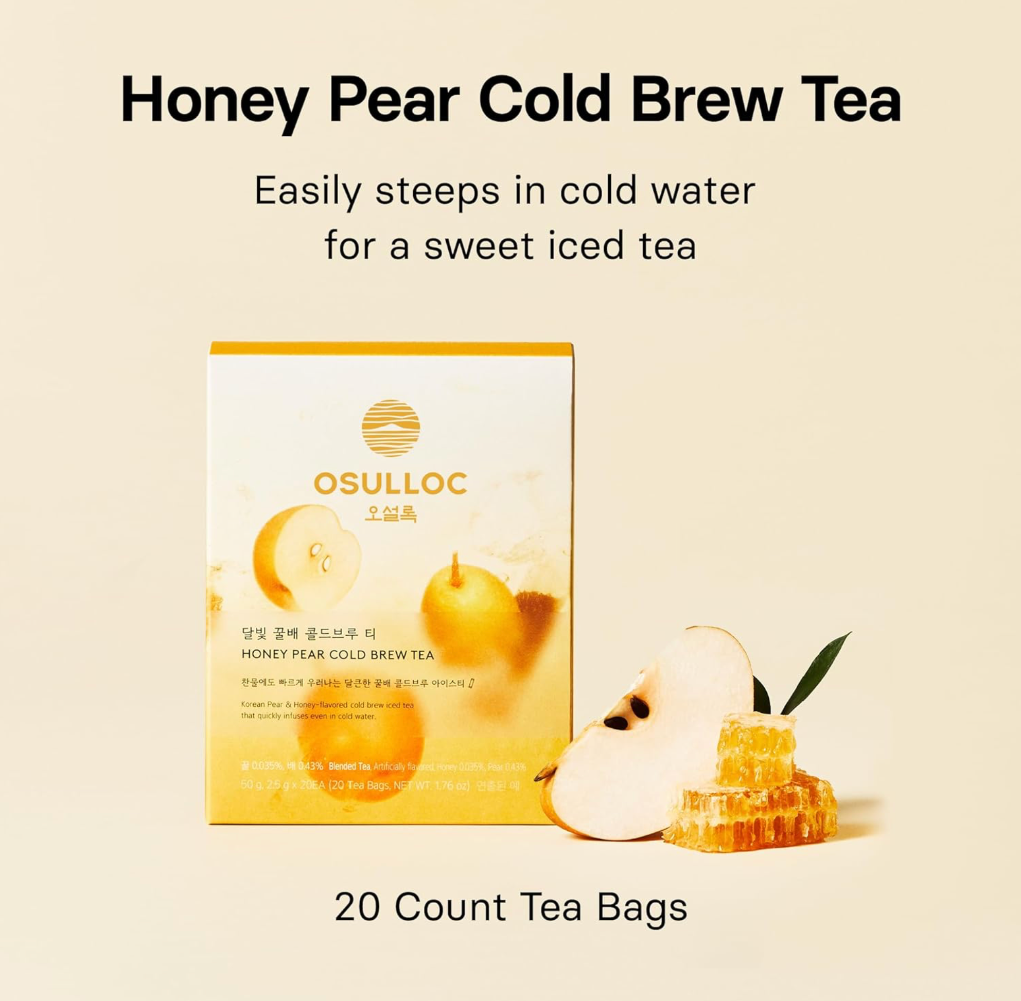 Osulloc Honey Pear Cold Brew Tea