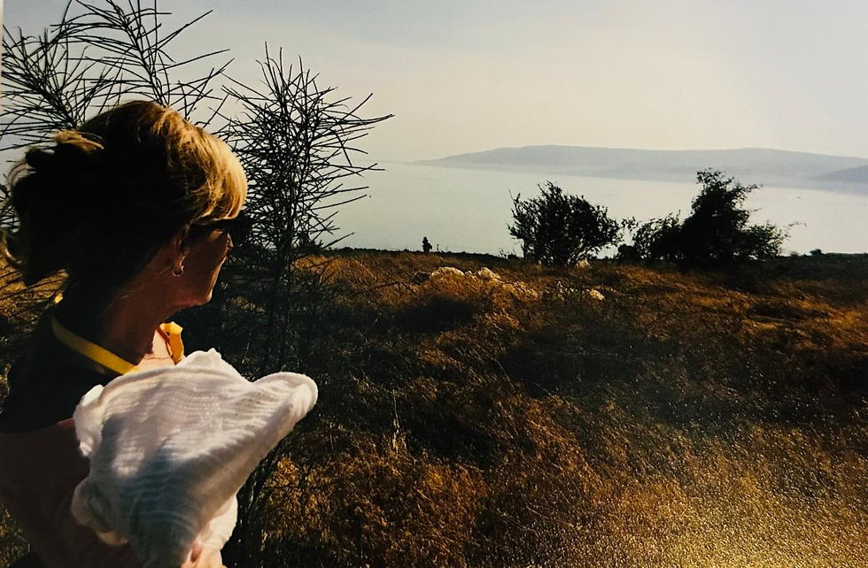 from the Mt. of Beatitudes looking at the Sea of Galilee