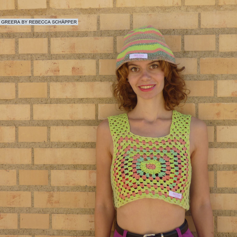 Fotomodel mit Greera Hut/Mütze (Produkt)