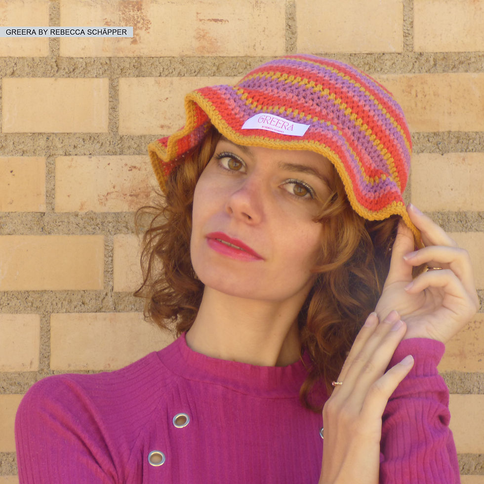 Fotomodel mit Greera Hut/Mütze Sonnenhut (Produkt)