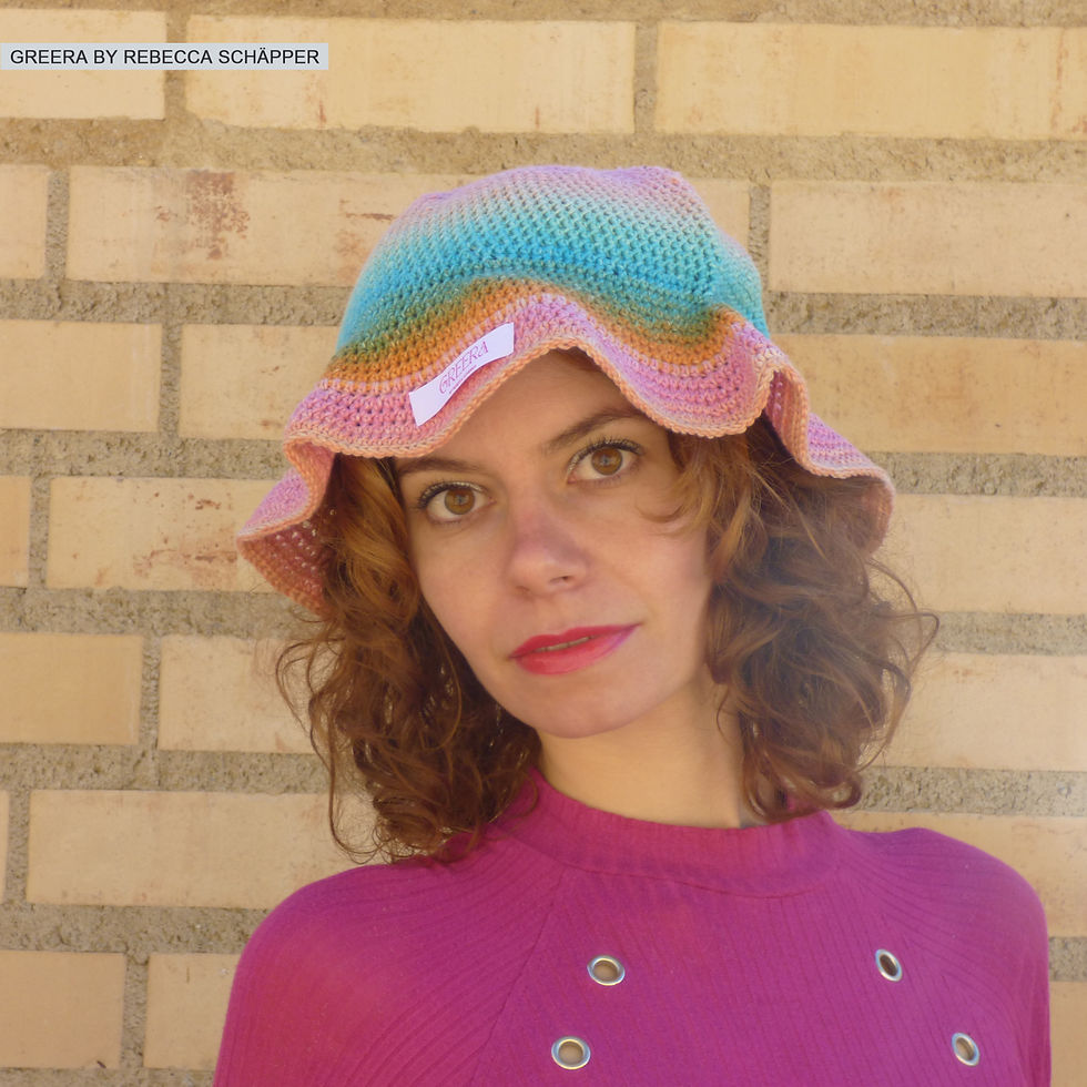 Fotomodel mit Greera Hut/Mütze Sonnenhut (Produkt)