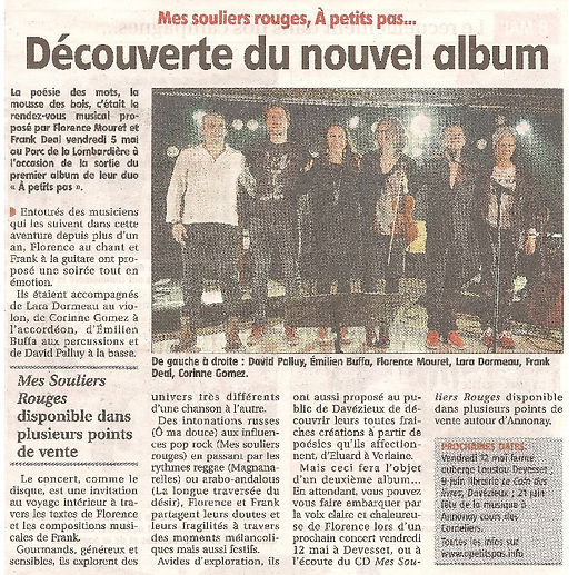 Concert à Petits Pas 5 mai 2017