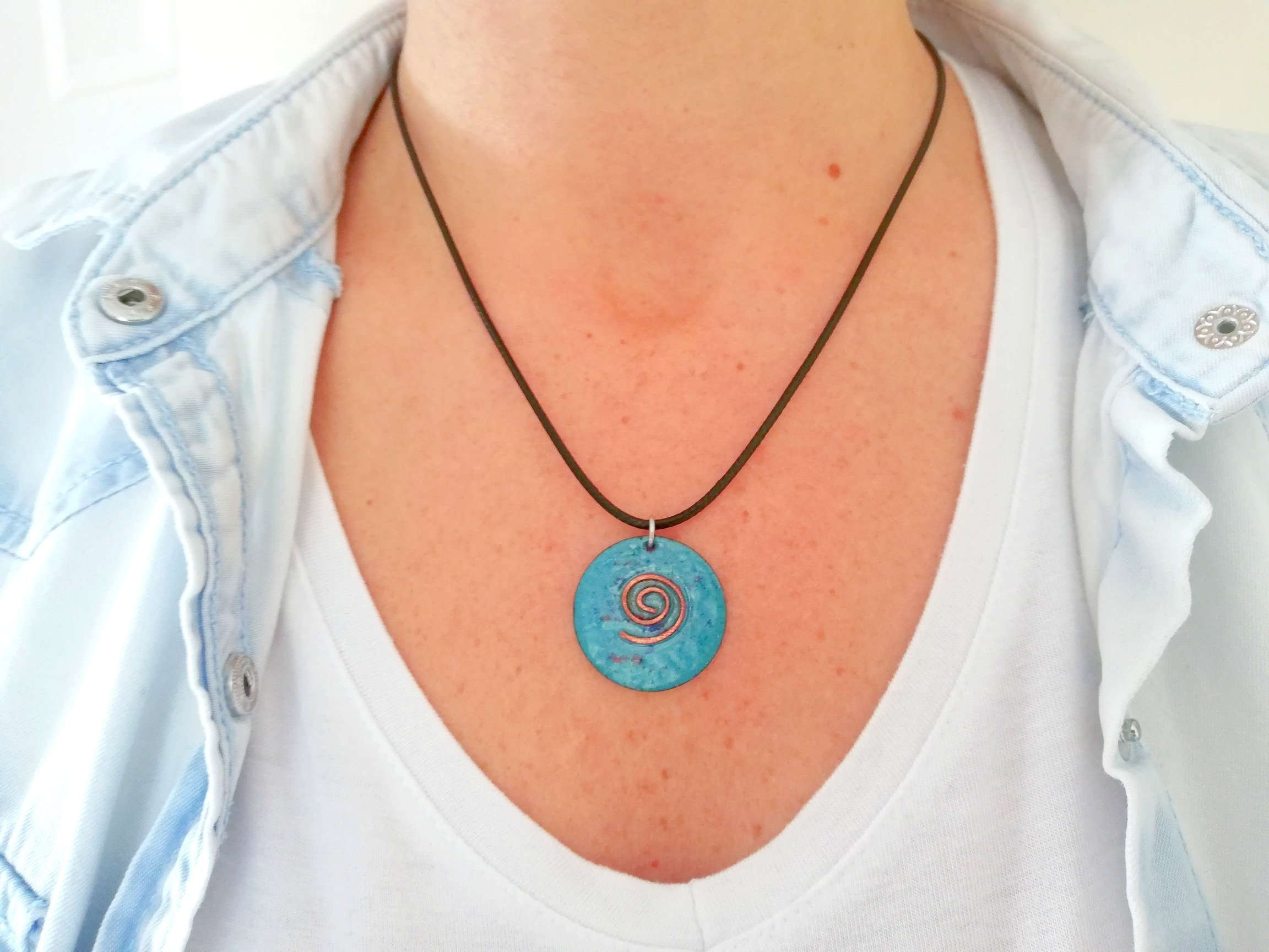 Copper Celtic Spiral Necklace | Tangles 