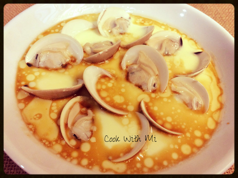Steamed Egg Custard with Clams