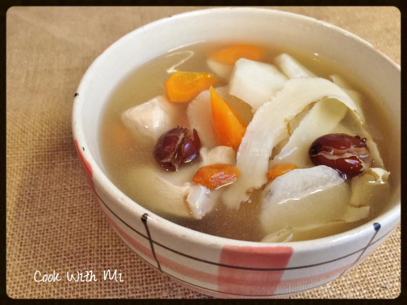 Fresh Huai Shan (Chinese Yam) Chicken Soup