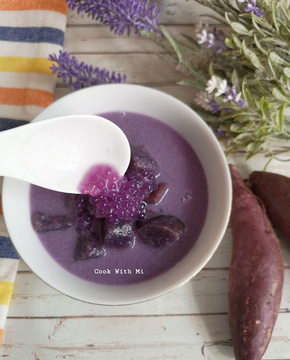 cookwithmi_purple_sweet_potato_with_sago_coconut_milk_dessert_tongsui