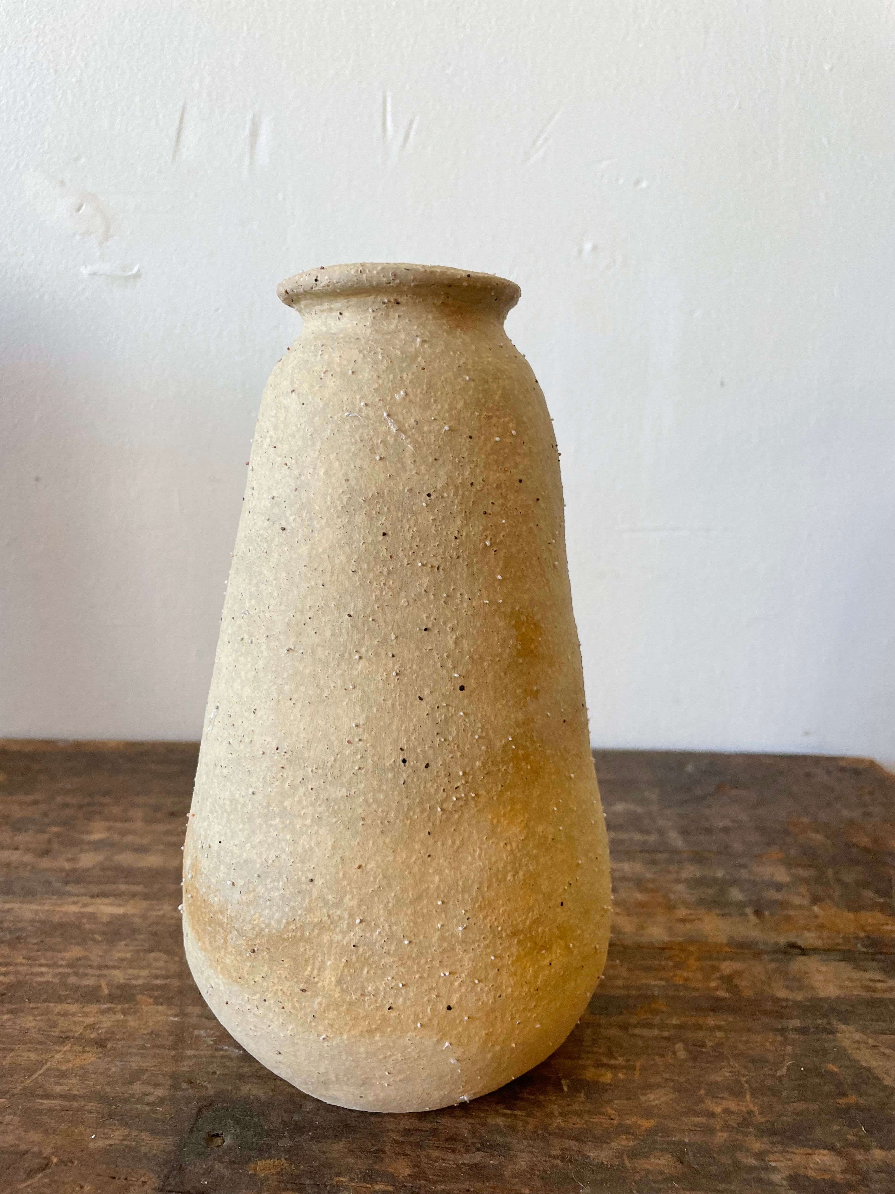 Raw Neutral Ceramic Vase