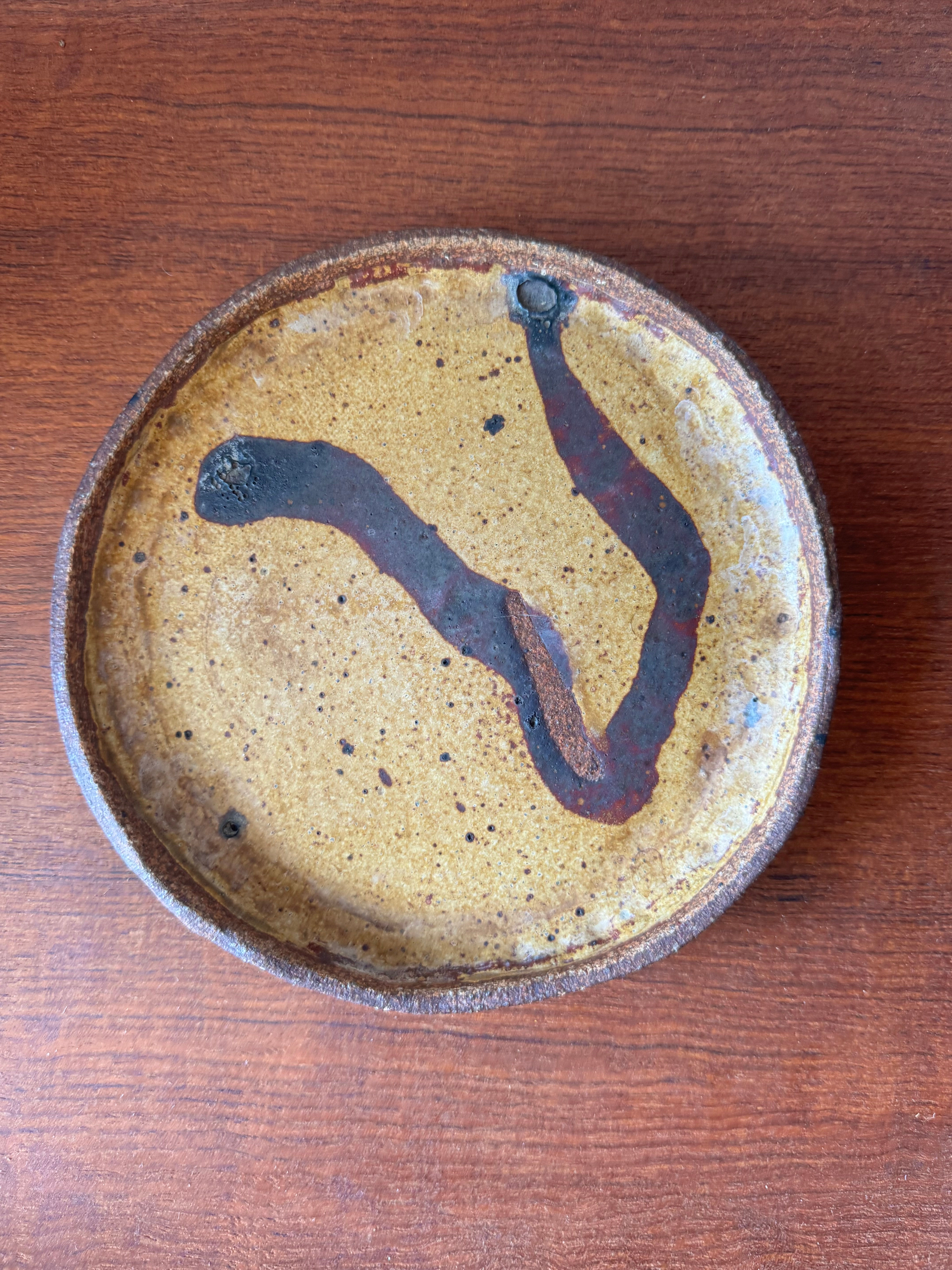 "Brushstroke" Vintage Plate