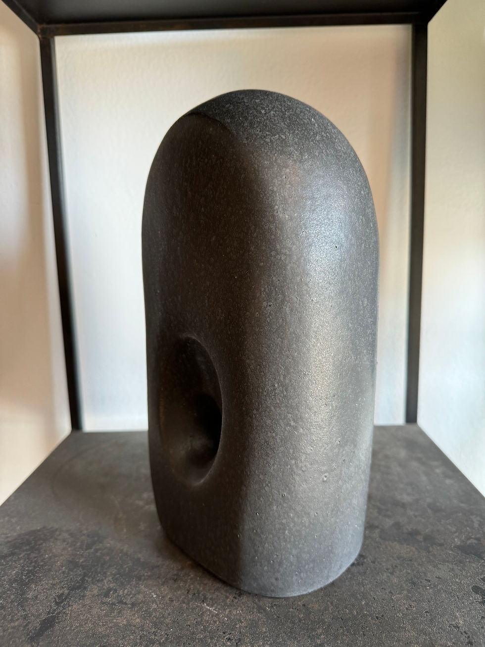 Thumbnail: Non-Dual Form II - Matte Black Sculpture - Paige Stewart